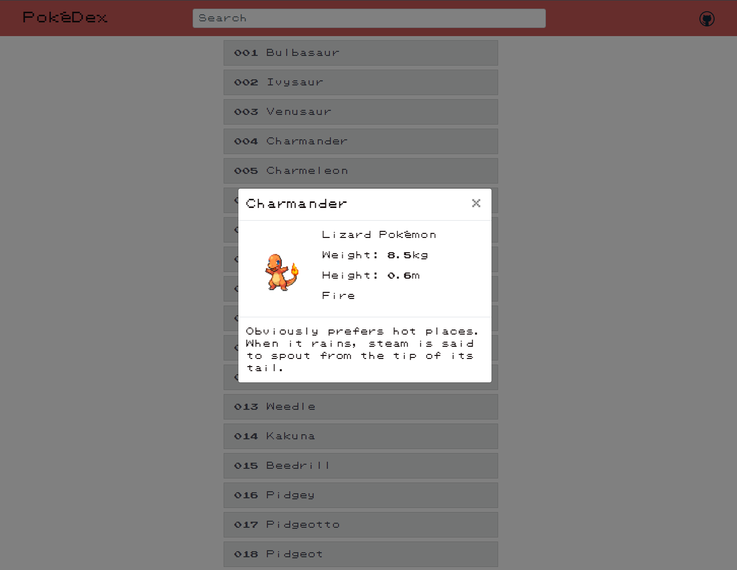 Preview image of PokéDex